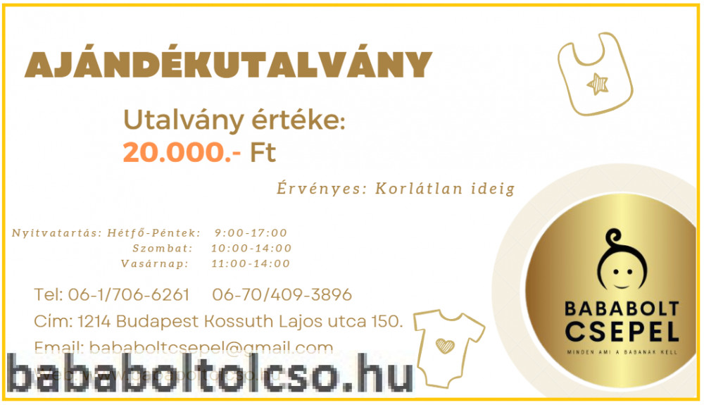 Ajándék utalvány ** 20.000 ft értékben Ajándék utalvány ** 20.000 ft értékben