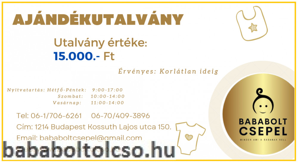 Ajándék utalvány ** 15.000 ft értékben Ajándék utalvány ** 15.000 ft értékben