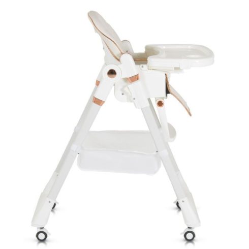 Moni Lindo multifunkciós etetőszék kiegészítőkkel (előke, kanál, villa) Fehér