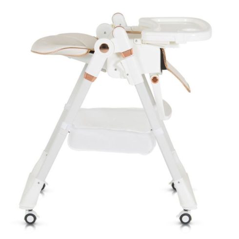 Moni Lindo multifunkciós etetőszék kiegészítőkkel (előke, kanál, villa) Fehér