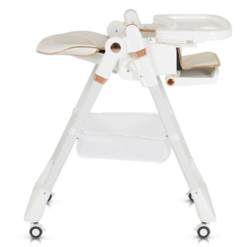 Moni Lindo multifunkciós etetőszék kiegészítőkkel (előke, kanál, villa) Fehér