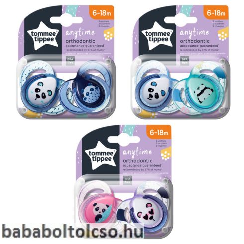 Tommee Tippee CTN Anytime játszócumi 6-18 hó 2db