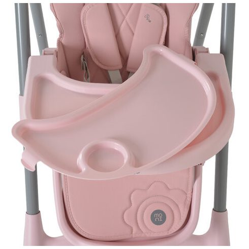 Moni Rico multifunkciós etetőszék Rózsaszín