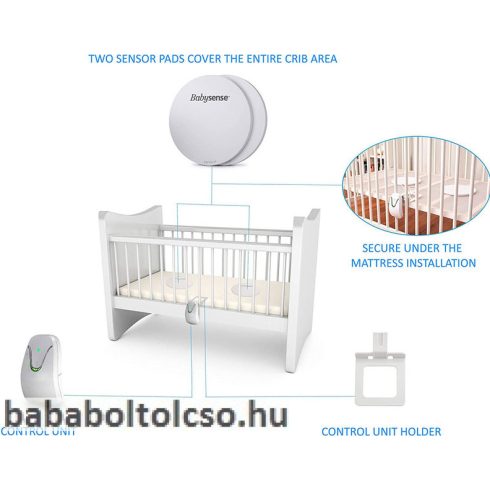 Babysense légzésfigyelő 7 és kamerás bébiőr V24 