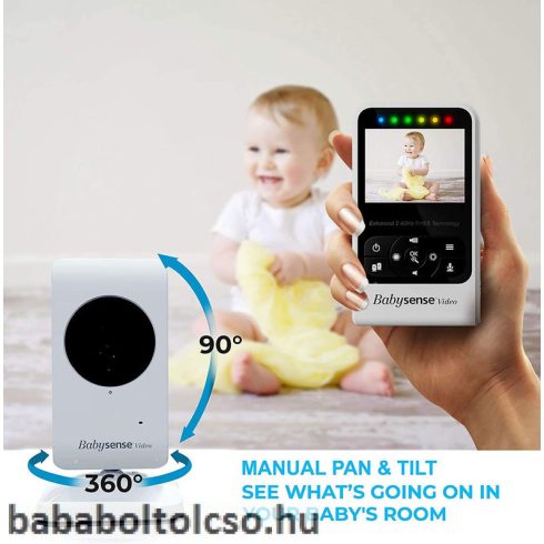 Babysense légzésfigyelő 7 és kamerás bébiőr V24 