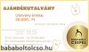 Ajándék utalvány ** 20.000 ft értékben Ajándék utalvány ** 20.000 ft értékben