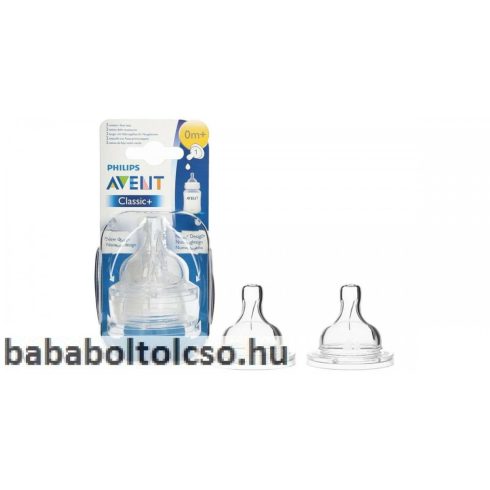 Avent Classic etetőcumi 0+ hó, 1 lyukú