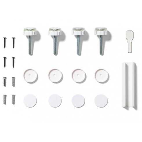 Babyono ajtórács fém - toldalékkal, 75-96cm fehér 943/01