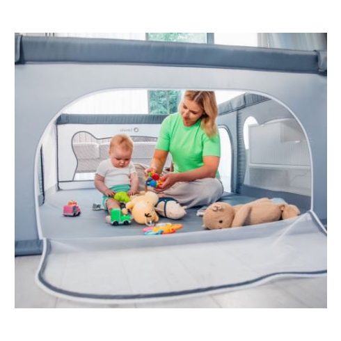 Lionelo utazójáróka 187x207x68 cm WILLOW XL concrete szürke