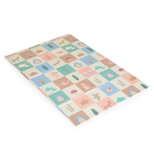 Moni kétoldalas vízálló csúszásmentes játszószőnyeg 120x180 cm- Forest/Elefántos