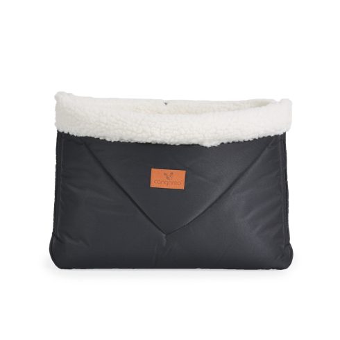 Cangaroo LUXE kézmelegítő babakocsira, muff FEKETE