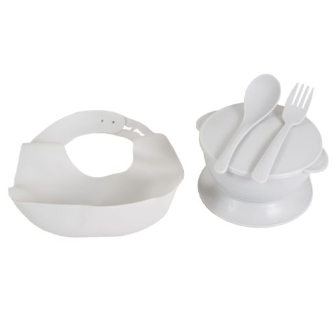 Cangaroo Surprise multifunkciós etetőszék tányérral és előkével Szürke