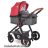   Lorelli Alexa SET babakocsi mózessé alakítható Sport résszel - Cherry Red 2021