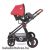 Lorelli Alexa SET babakocsi mózessé alakítható Sport résszel - Cherry Red 2021