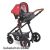 Lorelli Alexa SET babakocsi mózessé alakítható Sport résszel - Cherry Red 2021