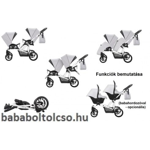 Bebetto "42" multifunkciós 2:1 ikerbabakocsi 21