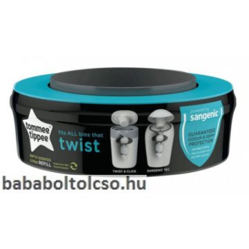   Tommee Tippee pelenkacsomagoló utántöltő - Twist and Click és Sangenic TEC citrus 