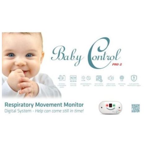 Baby Control Pro 2 légzésfigyelő készülék 28x47 cm 2 lappal