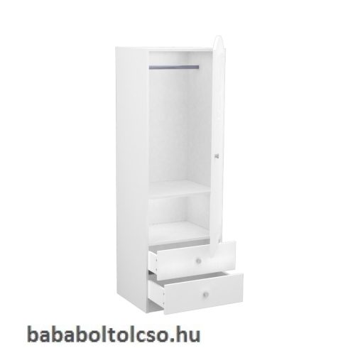 Timba FÉLIX csillagos álló szekrény jobb elem fehér