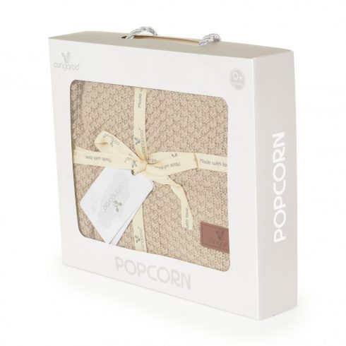 Cangaroo Popcorn kötött takaró 80x100 cm Bézs