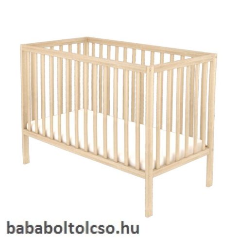 Timba NIKI 60x120 cm egyenes végű kiságy borostyán