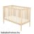 Timba NIKI 60x120 cm egyenes végű kiságy borostyán