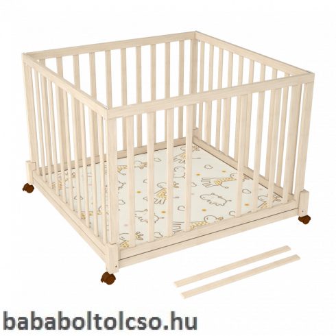 Timba III. 100×100-as Összecsukható, emelhető, görgős járóka