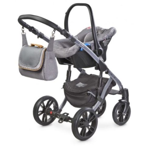 Camini Frontera multifunkciós babakocsi 2:1 AJÁNDÉK hordozóval Graphite