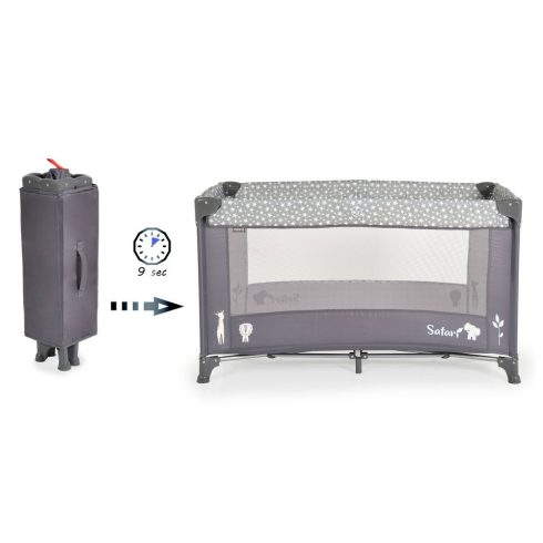 Cangaroo Safari utazóágy fix Grafit