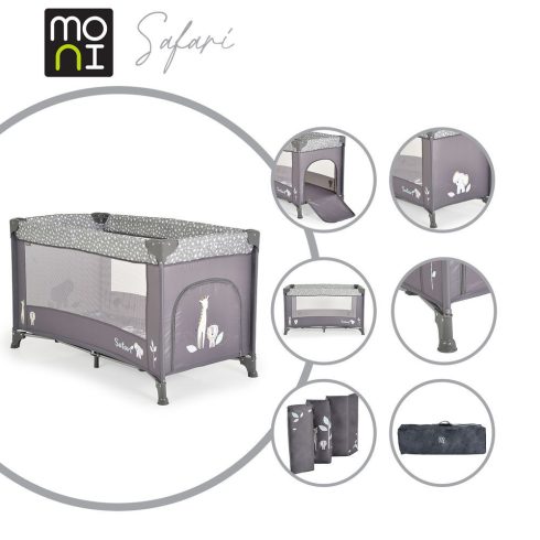 Cangaroo Safari utazóágy fix Grafit