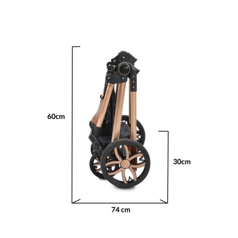 Moni Alma multifunkciós babakocsi 3:1 Szürke