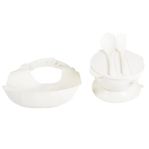 Cangaroo Surprise multifunkciós etetőszék tányérral és előkével Fehér
