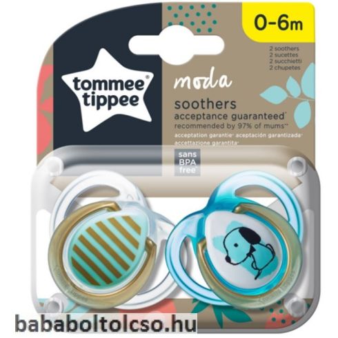 Tommee Tippee Moda játszócumi  2 db-os