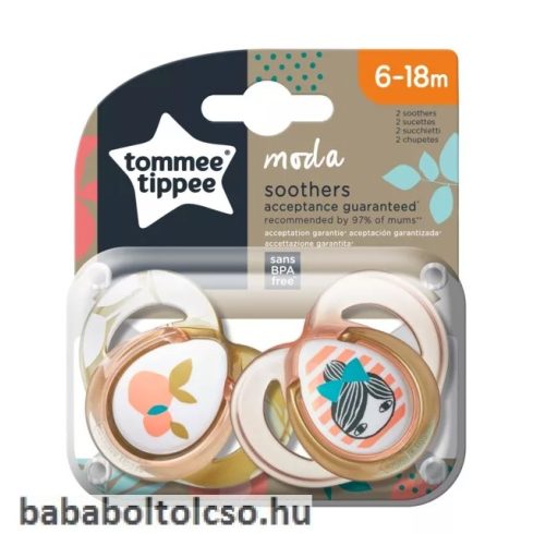 Tommee Tippee Moda játszócumi  2 db-os