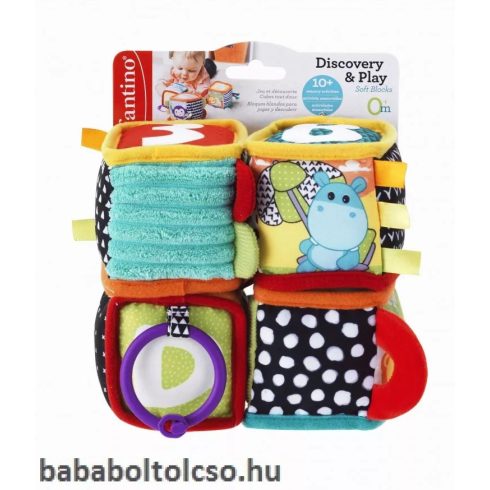 Infantino Discover & Play készségfejlesztő kockák