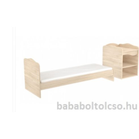Timba NIKI 60x120 cm nyitott kombi gyermekágy borostyán