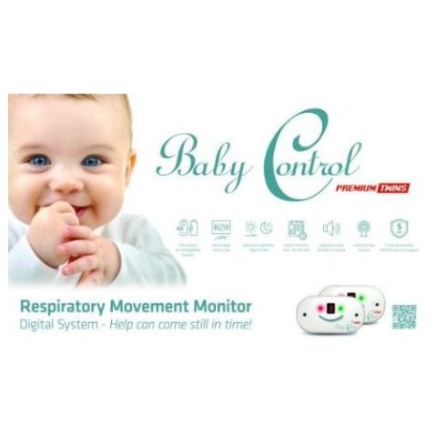 Baby Control Premium TWINS légzésfigyelő készülék 2 gyermek számára
