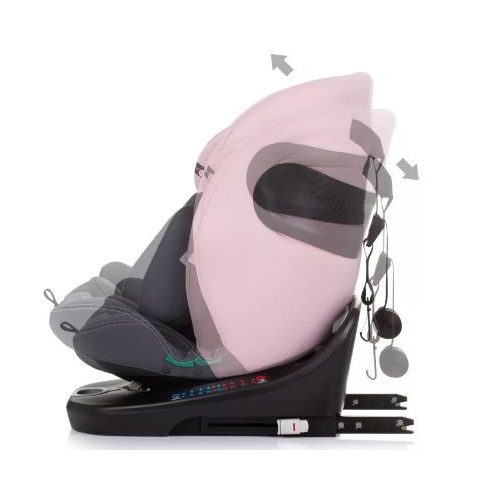 Chipolino Motion 360 autósülés I-Size 40-150cm - Flamingo