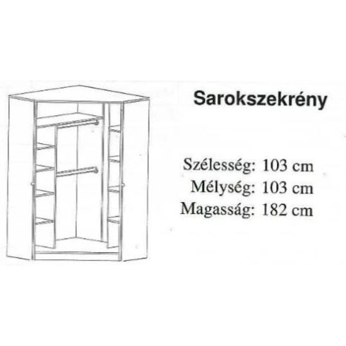 Faktum Mia Popup - Sarokszekrény