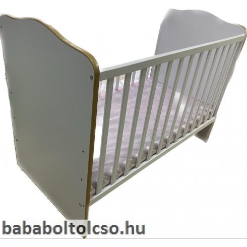 Timba Hófehér kiságy 60x120 borostyán élvédővel UTOLSÓ DARABOK