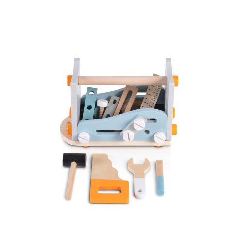Moni Toys szerszámos fa játék 49 db-os