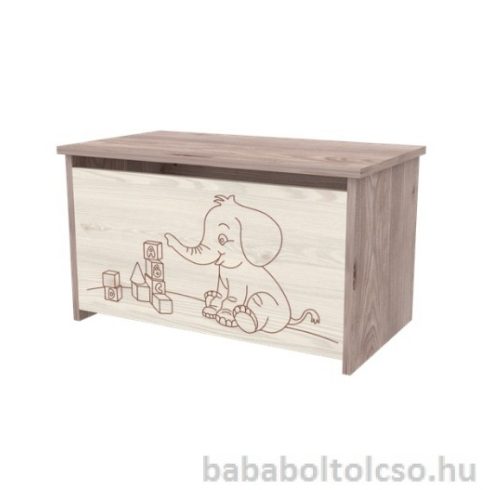 Timba VIKI játéktároló láda elefántos krém-fűz